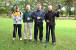 Hartlepool (L-R) George Herd, Jimmy Shoulder, Chris Turner, Len Ashurst